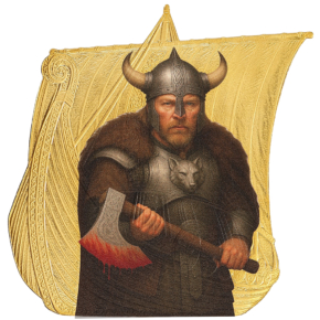 Erik Bloodaxe - Waves of the Vikings - NAVE VIKINGHI reverse gilded copia